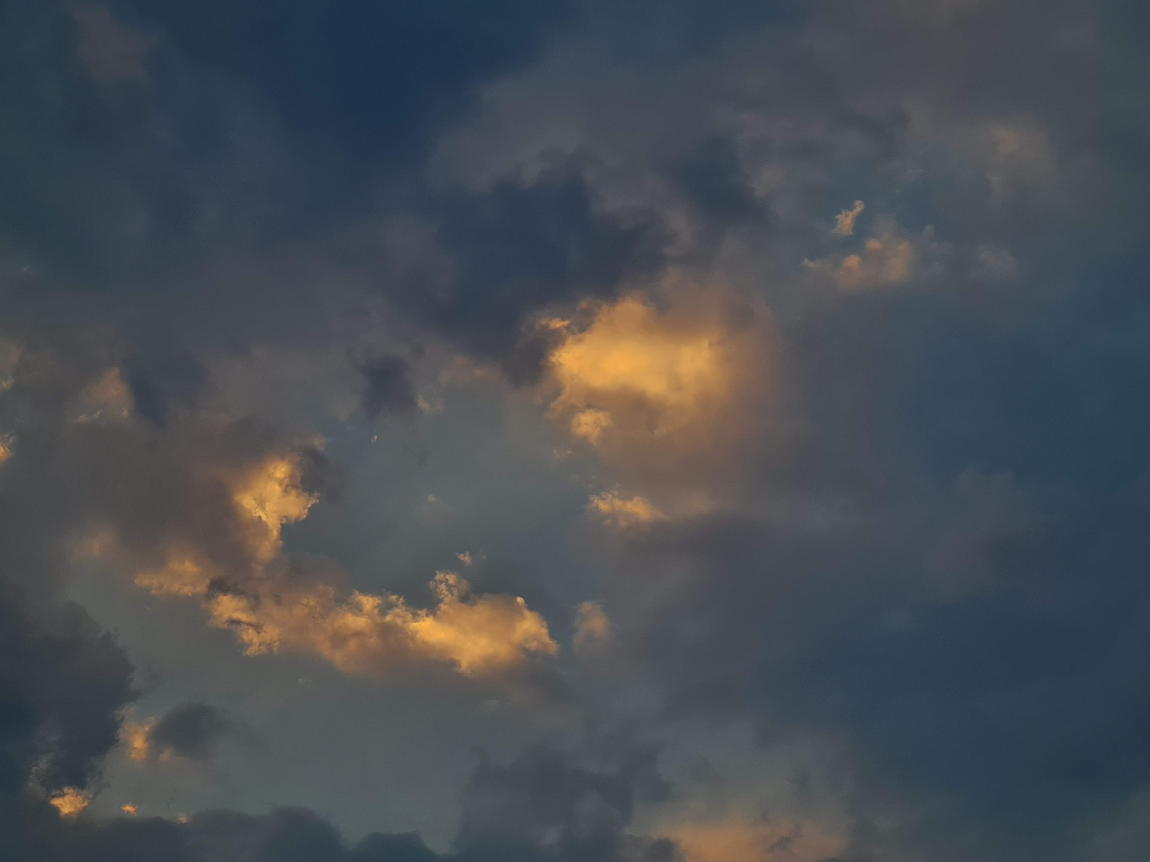 a blue sky