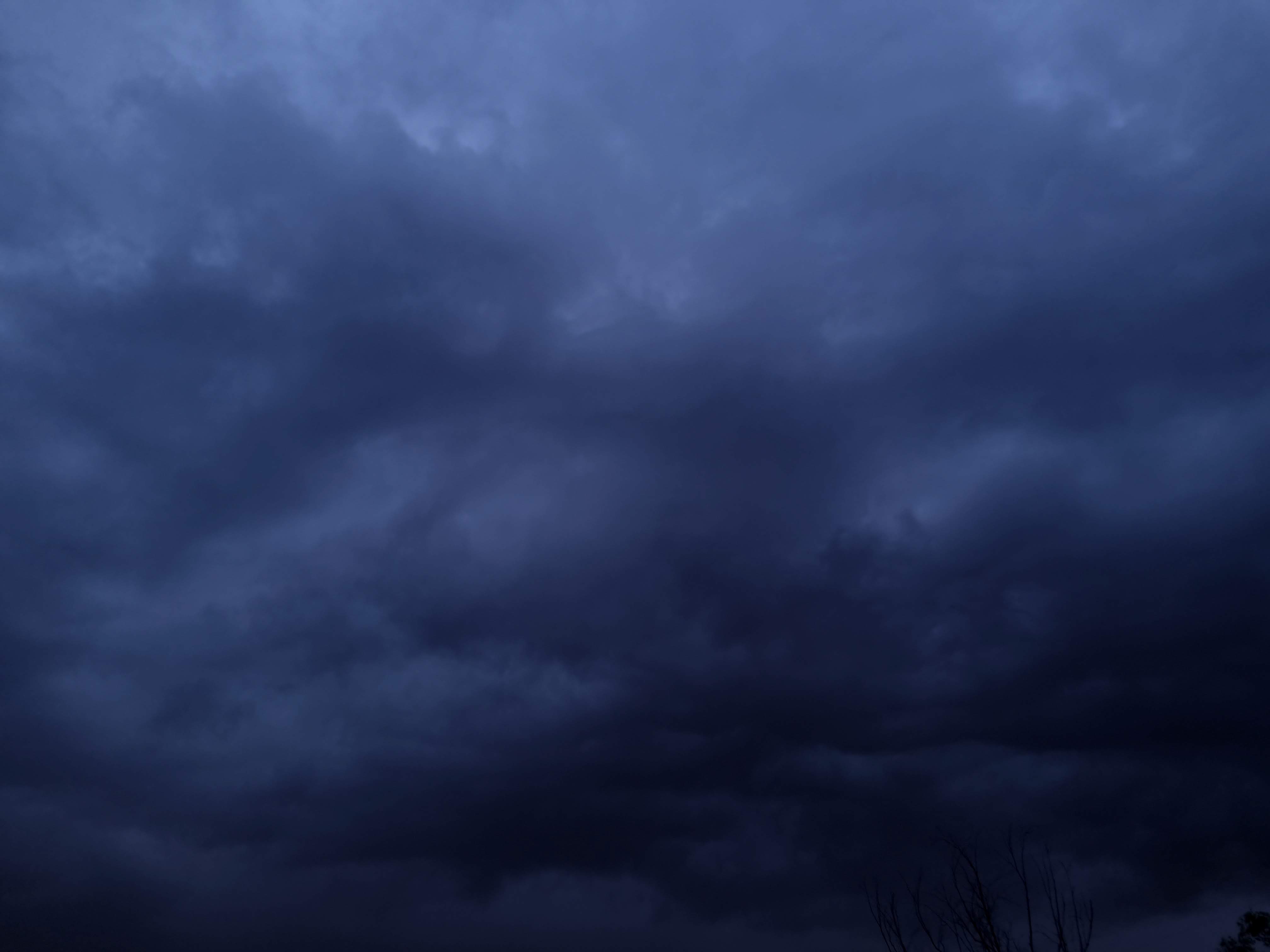 a blue sky