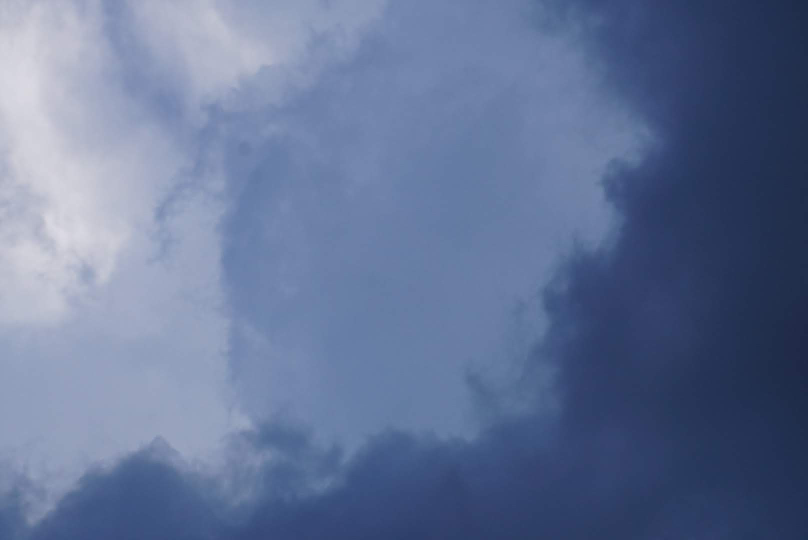 a blue sky