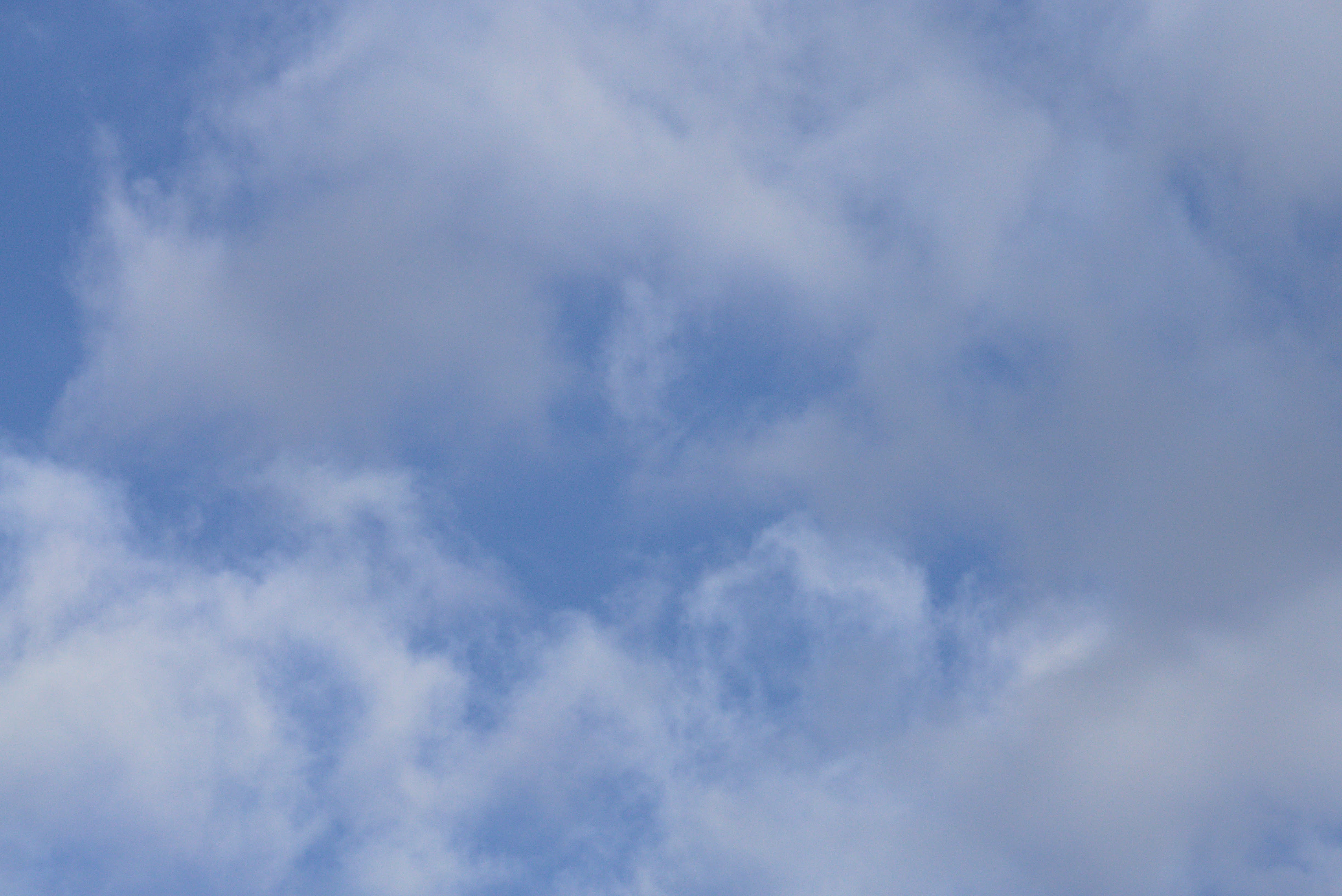 a blue sky
