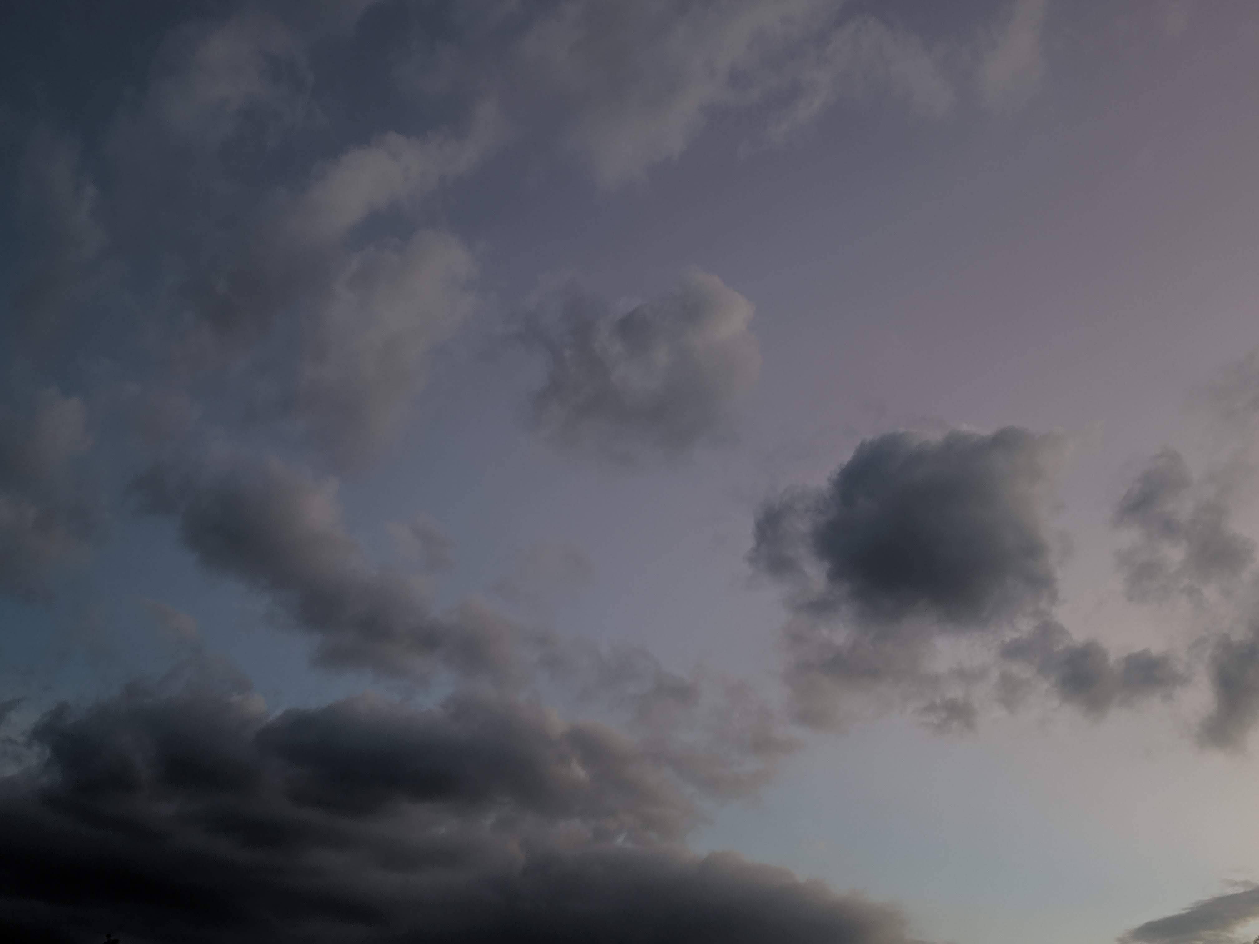a blue sky
